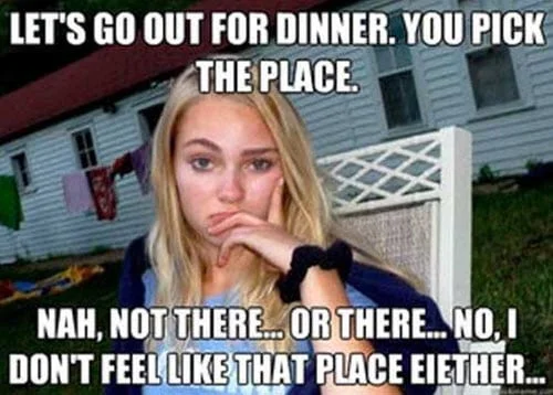 girlfriend go out for dinner meme