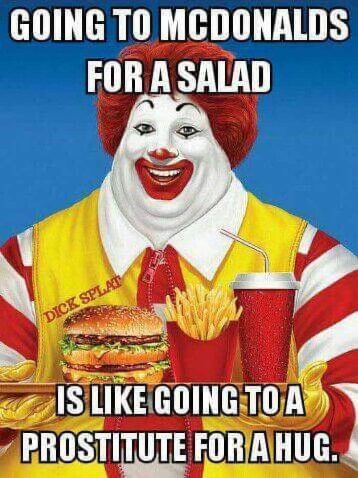 Going To McDonalds For A Salad.