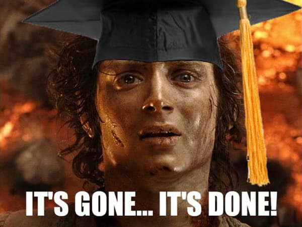 graduation its done meme