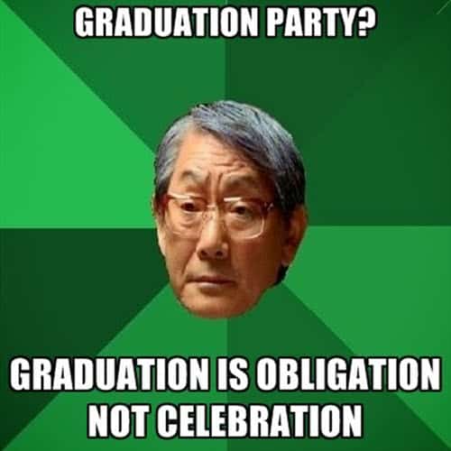 graduation party meme