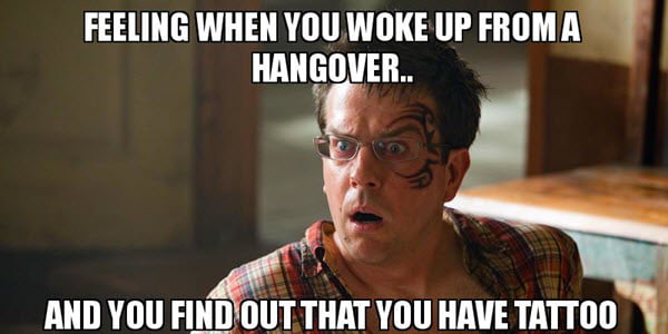 hangover tattoo memes