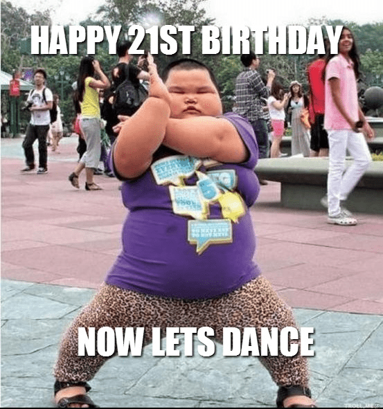 21st birthday meme