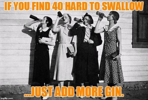 happy 40th birthday add more gin meme