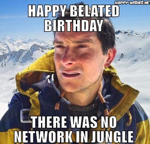 happy belated birthday jungle meme