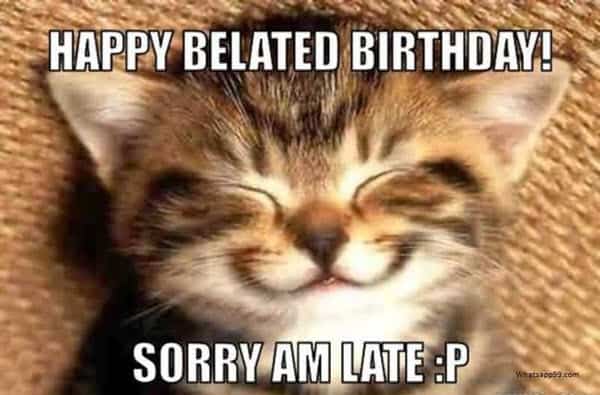 35 Best Happy Belated Birthday Memes Sayingimages Com