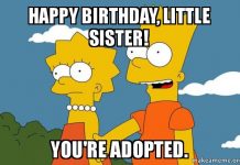 happy birthday sister meme