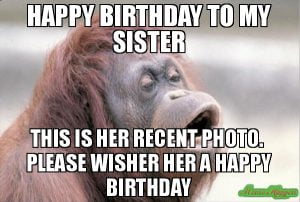 30 Hilarious Birthday Memes For Your Sister - SayingImages.com