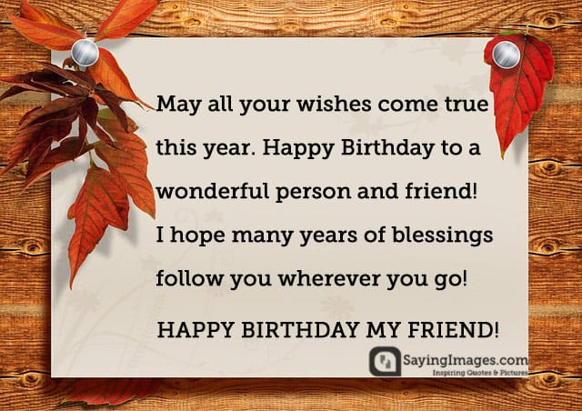 60 Best Birthday Wishes for A Friend | SayingImages.com