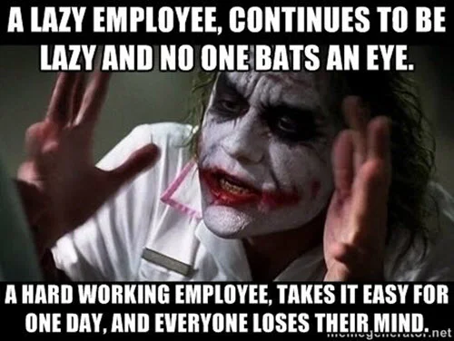 hard work employee meme