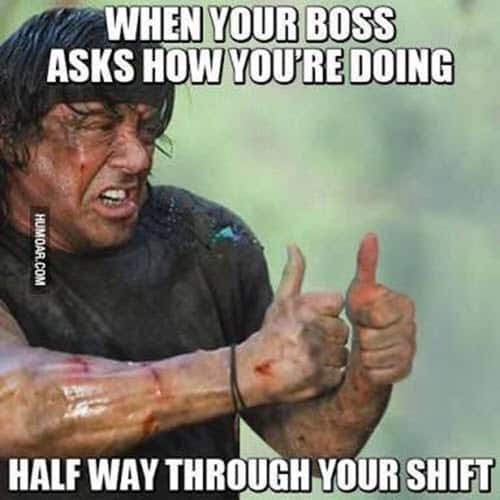 hard work when your boss asks meme