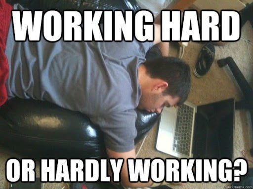 hard work working meme