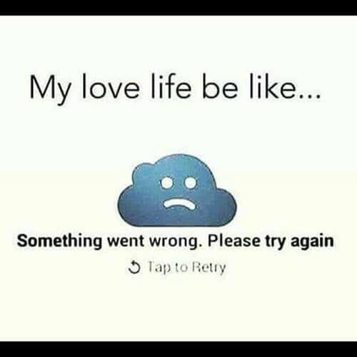 heartbroken love life meme