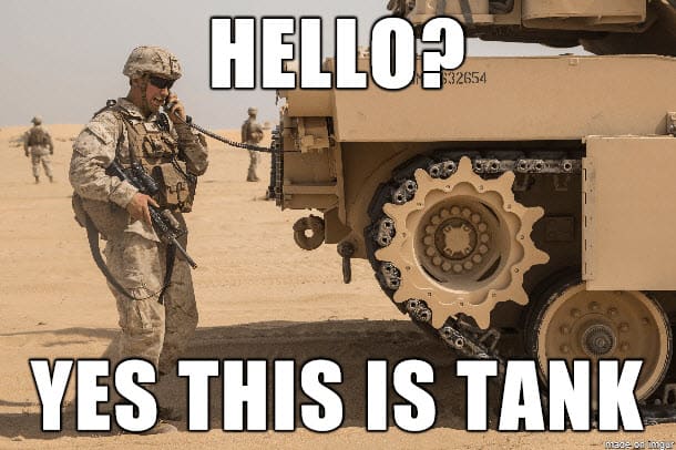 hello yes this is tank marine corps memes