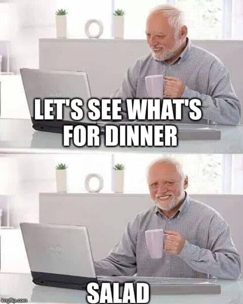 hide the pain harold dinner meme