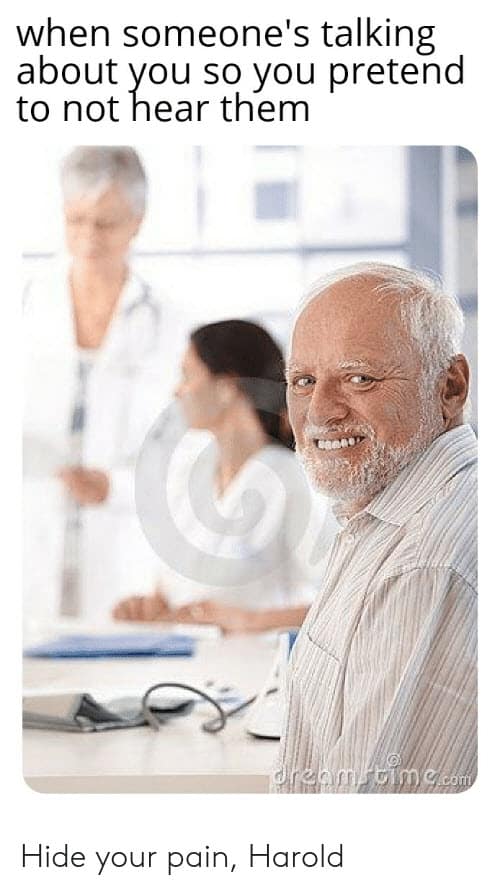 hide the pain harold memes