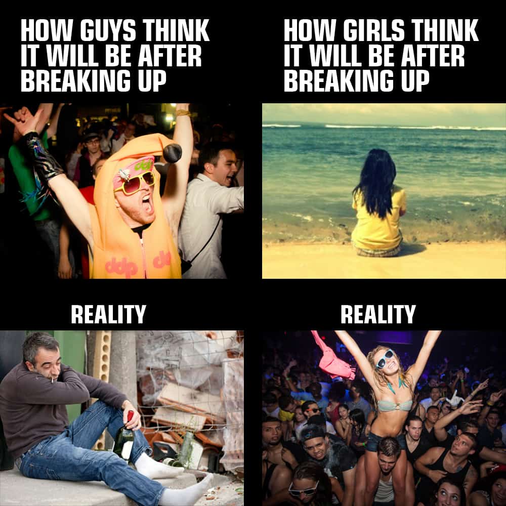 30 Break Up Memes That Are Painfully True SayingImages Com   How Guys Think Break Up Meme 