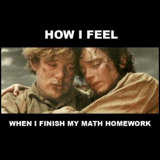 meme about math homework