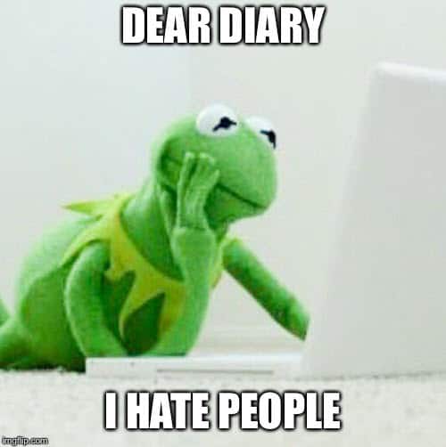 i hate people dear diary meme