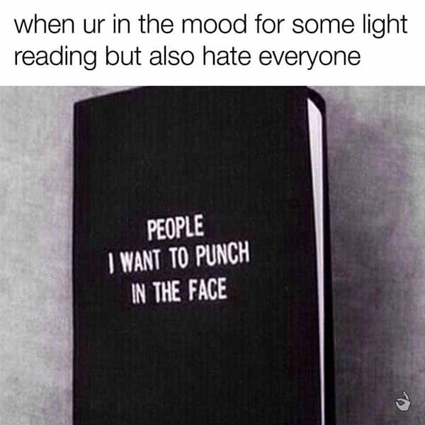 i hate people light reading meme