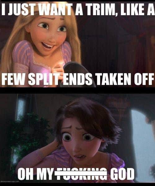 bad girl haircut meme