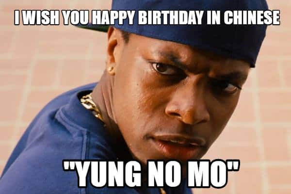 I Wish You Happy Birthday In Chinese "Yung No Mo"