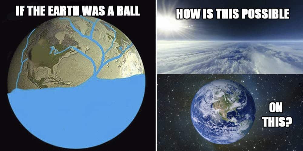 flat earth society meme