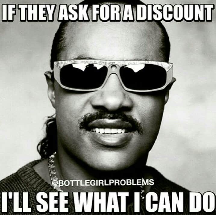 if they ask for a discount stevie wonder memes