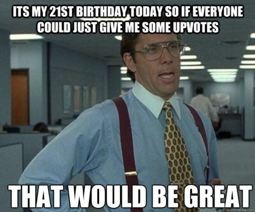 20 Funniest Happy 21st Birthday Memes - SayingImages.com