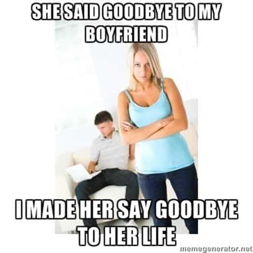 jealous she said goodbye meme