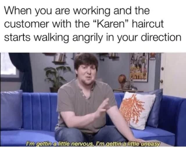 karen haircut meme