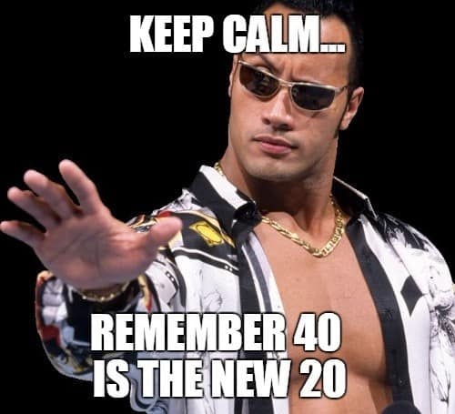 keep calm happy 40th birthday meme