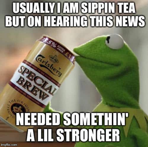 kermit the frog sippin tea memes