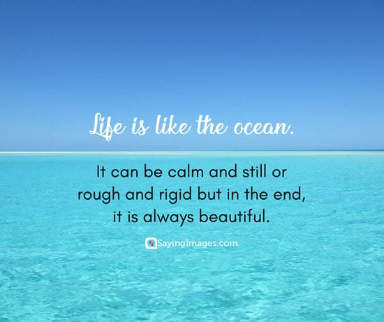 life is like the ocean quotes