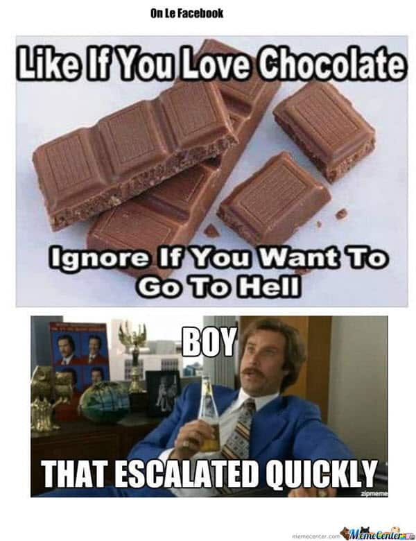 like if you love chocolate memes