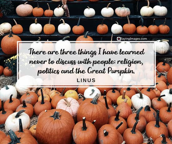 linus halloween quotes