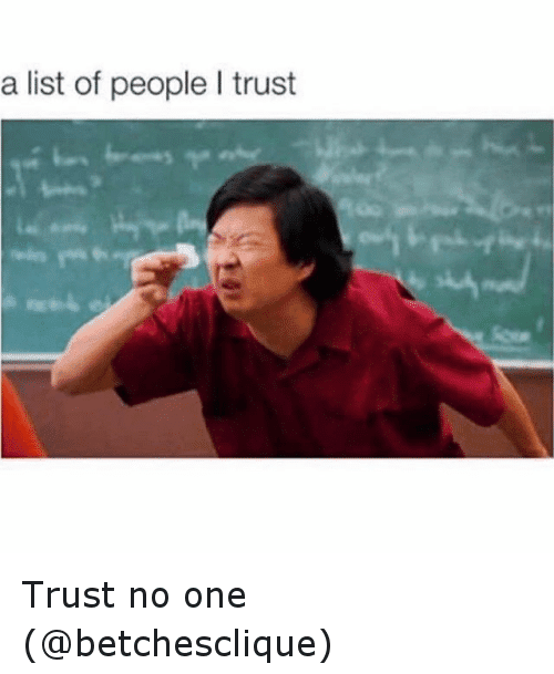 20 Trust No One Memes to Serve as Your Reminder - SayingImages.com