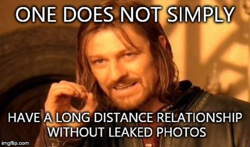 long distance relationship one does not simply meme