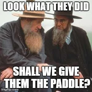 amish motorboat meme