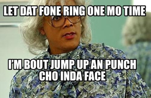 madea phone ringing meme