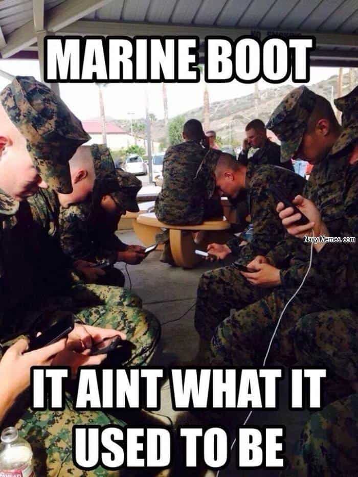 marine boot it aint what it used to be marine corps memes