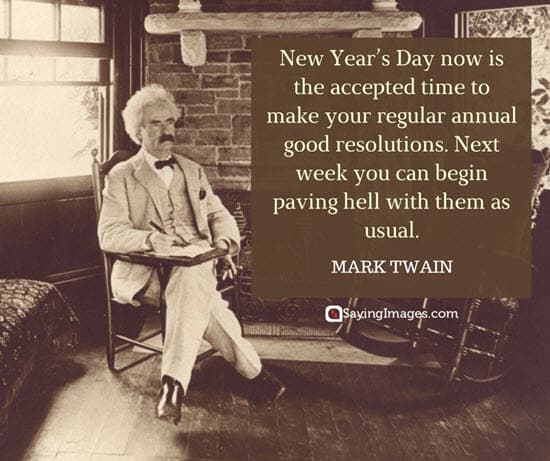 mark twain new year quotes