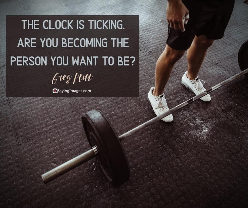 motivational fitness clock quotes
