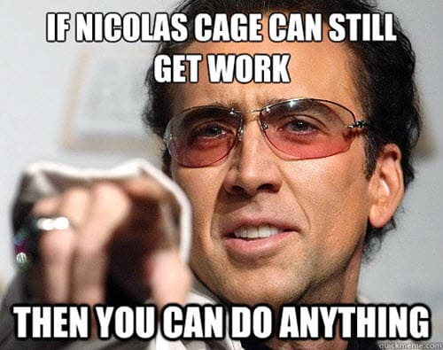 motivational nicolas cage memes