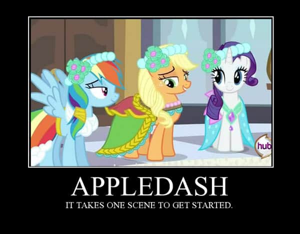 my little pony appledash meme