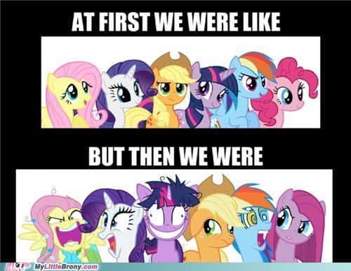 my little pony at first meme