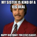 30 Hilarious Birthday Memes For Your Sister - SayingImages.com