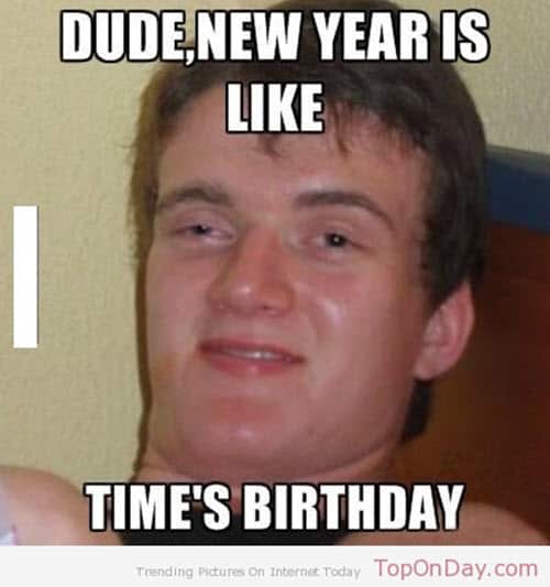 new year dude meme