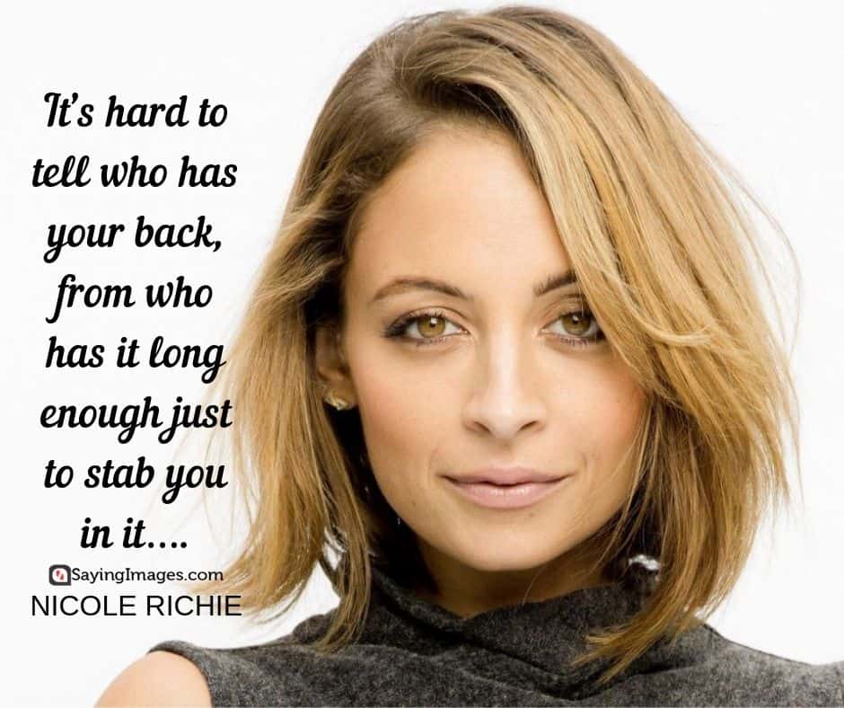 nicole richie betrayal quotes