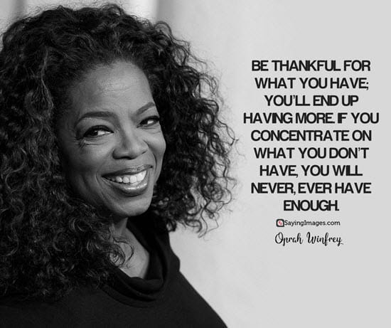 oprah winfrey gratitude quotes