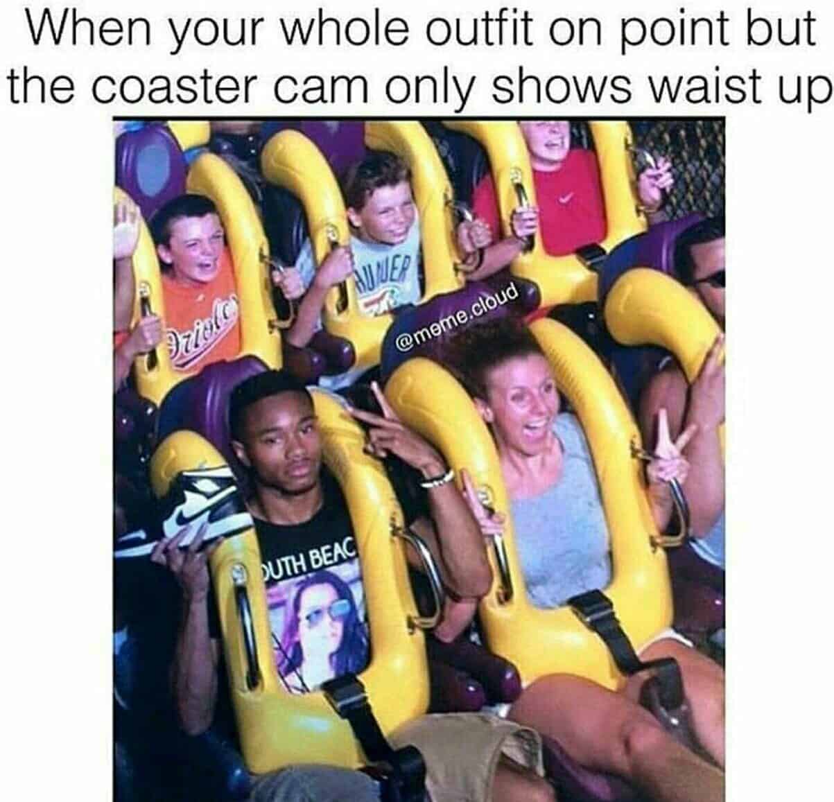 outfit rollercoaster meme